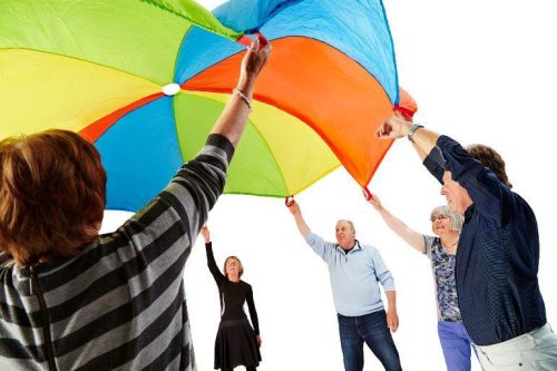 Kooperációs ejtőernyő 12 füles 4 m - PRO-Sport