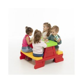 Piknik asztal - Piros DOREX