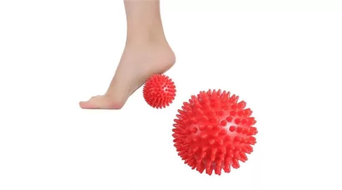 Masszírozó labda, piros, 7 cm – PRO-Sport
