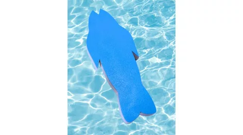 Hal alakú polifoam úszódeszka, S-es, 45x28x4 cm - PRO-Sport