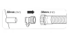 Hollanderes átalakító (párban) 32 mm-es medence csatlakozáshoz INTEX 29061