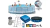 Vízforgatós medence szett, fémvázas 457x122 cm INTEX PRISM FRAME POOL 26726