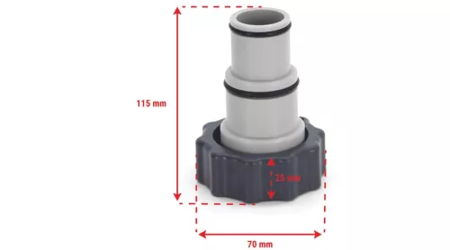 Hollanderes átalakító 32mm/38 mm-es gégecsőre - A adapter - INTEX 10849
