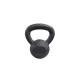 Füles súlyzó, kettlebell, fém – 12 kg, fekete matt – PRO-Sport