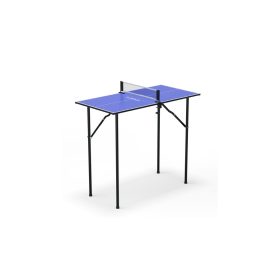   Mini pingpongasztal 90 × 45 × 76 cm hálóval kék – JOOLA MINI