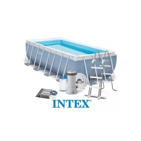   Fémvázas medence szett 400x200x100 cm - INTEX PRISM FRAME 26788