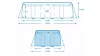 Fémvázas medence szett 400x200x100 cm - INTEX PRISM FRAME 26788