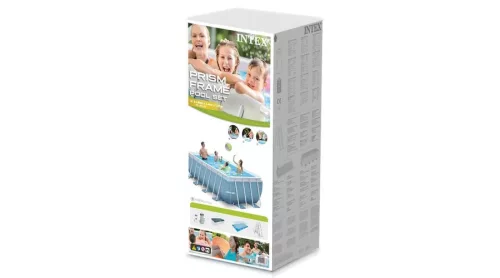 Fémvázas medence szett 488x244x107 cm - INTEX PRISM FRAME 26792