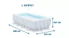Fémvázas medence szett 488x244x107 cm - INTEX PRISM FRAME 26792