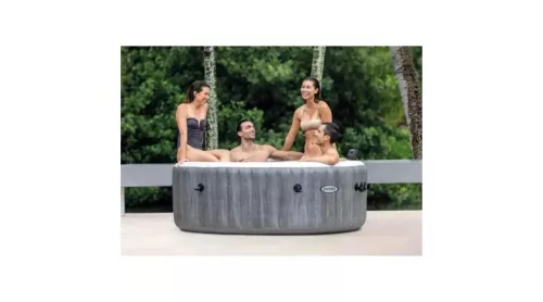 6 személyes felfújható jakuzzi - Intex PureSpa Greywood Deluxe