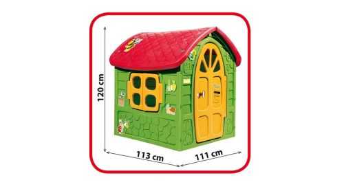 Kerti játszóház 120x110x113 cm, zöld DOREX