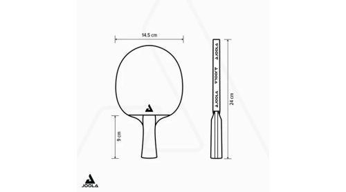 Gyerek pingpongütő konkáv markolat 2,0 mm – JOOLA ROSSI JR PRO