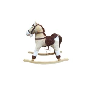 Plüss hintaló hanggal, bézs TIME LEADER