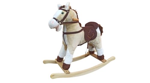 Plüss hintaló hanggal, bézs TIME LEADER