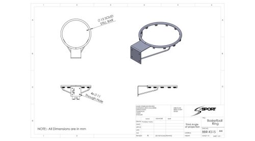 Kosárgyűrű 15 mm – VINEX SCHOOL