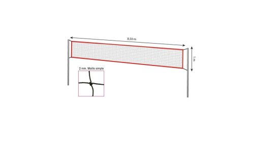 Strandröplabda háló – 8,5×1 m – TREMBLAY BV705