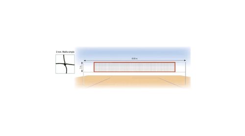 Strandröplabda háló – 8,5×1 m – TREMBLAY BV705