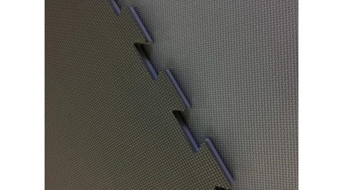Puzzle tatami szőnyeg 100x100x4 cm szürke-fekete, PRO-Sport 