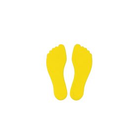 Gumi padlójelölő lábforma sárga szett – Tremblay