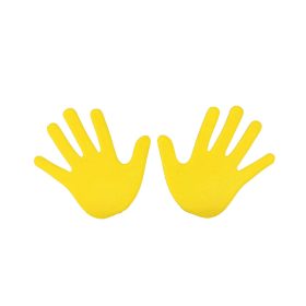 Gumi padlójelölő kézforma sárga szett – Tremblay