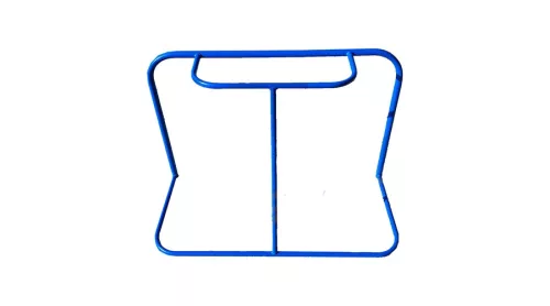 Fém floorball kapu hálóval 120x94 cm kék – PRO-Sport