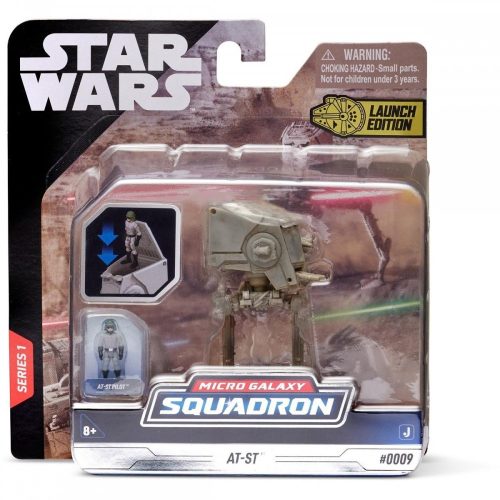 Star Wars – Csillagok háborúja Felderítő Terepjáró Lépegető (AT-ST) jármű figurával, 8 cm + AT-ST Driver – Jazwares