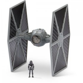   Star Wars – Csillagok háborúja TIE Fighter jármű figurával, 8 cm – szürke + TIE pilóta – Jazwares