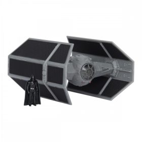   Star Wars – Csillagok háborúja TIE Advanced jármű figurával, 13 cm + Darth Vader – Jazwares
