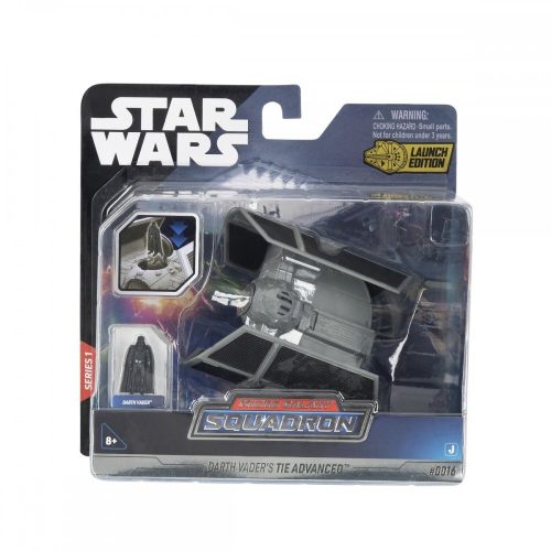 Star Wars – Csillagok háborúja TIE Advanced jármű figurával, 13 cm + Darth Vader – Jazwares