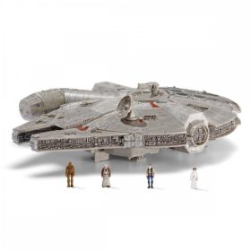   Star Wars – Csillagok háborúja Az Ezeréves Sólyom (Millennium Falcon) jármű figurákkal, 23 cm – Jazwares