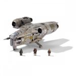   Star Wars - Csillagok háborúja 20 cm-es jármű figurával - Razor Crest Arvala-7 csatahajó Jazwares