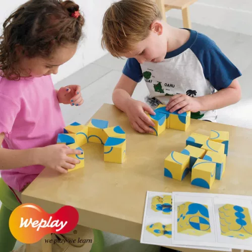Fejlesztő Kockakirakó - Tréfás görbék Weplay