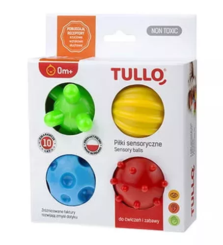 Szenzoros érzékelő labda szett 4 db-os TULLO 