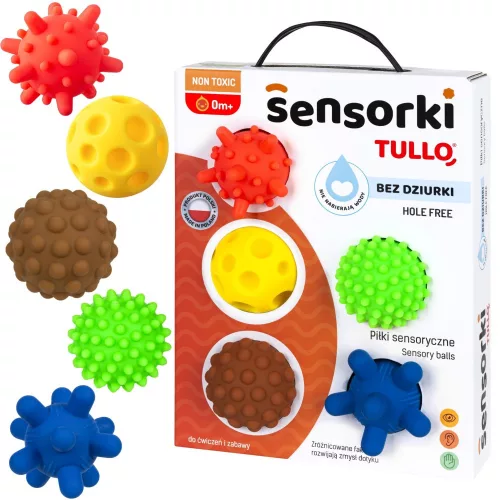 Szenzoros érzékelő labda szett IV. 5 db-os TULLO