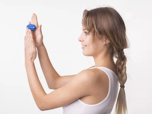 Tüskés rehabilitációs, masszírozó bab 7,4 cm – kék, Tullo