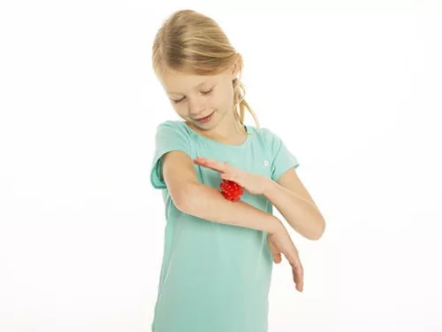Tüskés rehabilitációs, masszírozó bab 7,4 cm – zöld, Tullo