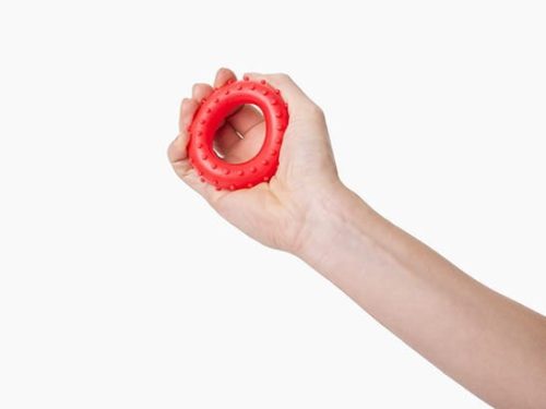 Gumikarika kézrehabilitációhoz, tüskés, 7,2 cm – sárga – TULLO