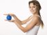 TULLO Tüskés masszírozó labda 7,6 cm kék Premium