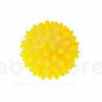 TULLO Tüskés masszírozó labda 7,6 cm sárga Premium