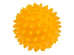 TULLO Tüskés masszírozó labda 9 cm sárga Premium