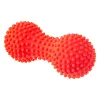 Tüskés rehabilitációs masszírozó duoball henger 15,5 cm – piros, Tullo