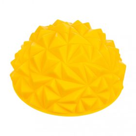   Egyensúlyozó masszázs félgömb, 1 db háromszög tüskés Sárga TULLO