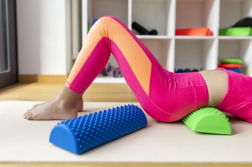 Szenzoros lépegető félhenger 30 cm zöld TULLO