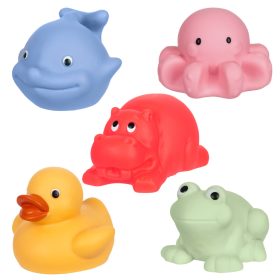   Fürdőállat készlet II. lyuk nélküli, 5 db, pasztell – Tullo