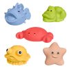 Fürdőállat készlet I. lyuk nélküli, 5 db, pasztell – Tullo