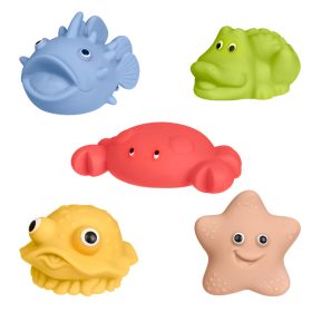   Fürdőállat készlet I. lyuk nélküli, 5 db, pasztell – Tullo