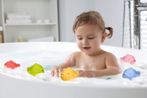 Fürdőhal készlet, pasztell, lyuk nélküli, 5 db – Tullo