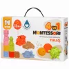 Fejlesztő szenzoros piramis Montessori 4in1 14 darabos szett – TULLO