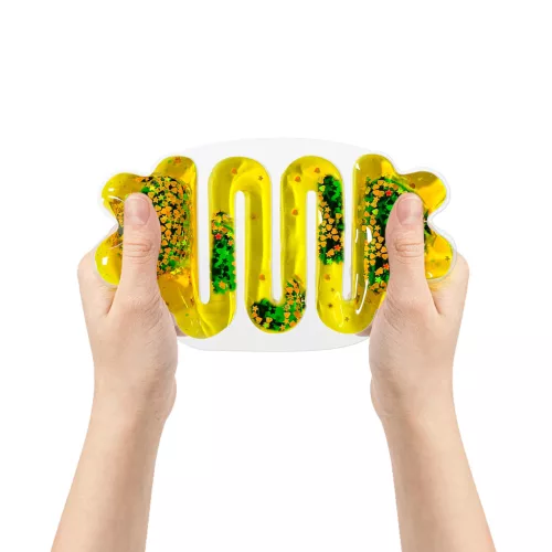 Szenzoros folyadékkal töltött simító, labirintus, sárga – Tullo