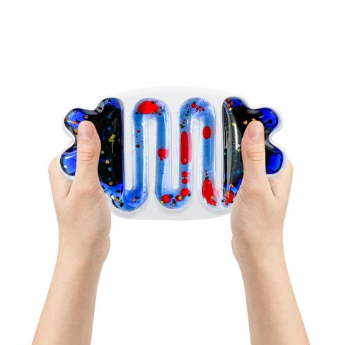 Szenzoros folyadékkal töltött simító, labirintus, kék – Tullo